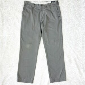Polo Ralph Lauren Classic Fit Pants Men's 36W Gray Straight Leg Twill Chino